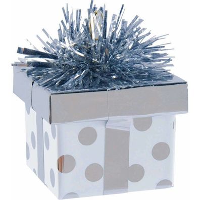 Amscan 114535 Balloon Weight Gift 170 G, Silver