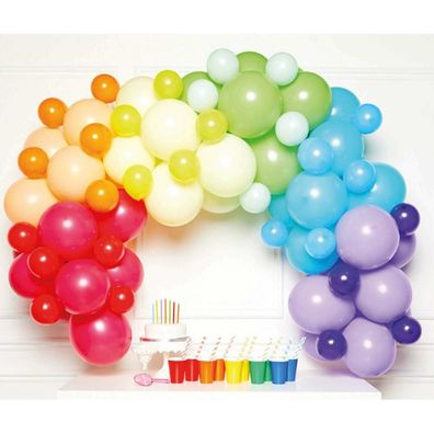 Amscan Balloon Garland Latex 1 Meter Rainbow Colored 78-Piece