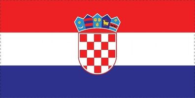 Kroatien Flagge Aufkleber Sticker Fahne selbstklebend 5-60cm breit ES-FL-KRO