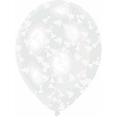 Amscan 9908067 Wedding Balloon Set 6 Latex Balloons Size 27.5 Cm / 11 Inches