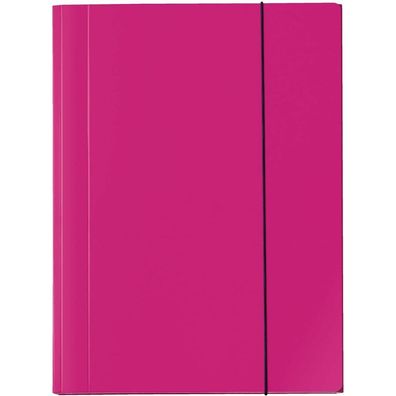 Sammelmappe Karton A4 15mm pink Gummizug Veloflex