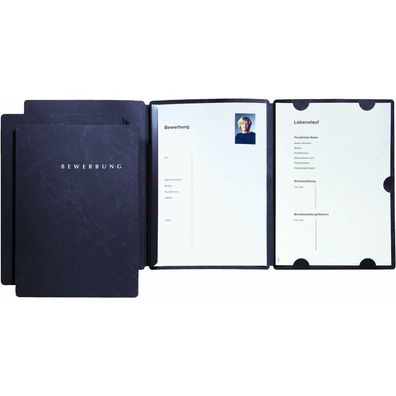 Pagna Bewerbungsmappe 22016 Select 3-teilig A4 bis schwarz