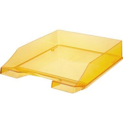 Briefkorb Orange Kunststoff Transparent