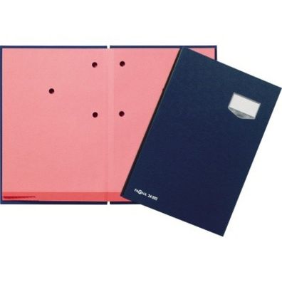 Unterschriftsmappe 20-tlg De Luxe blau