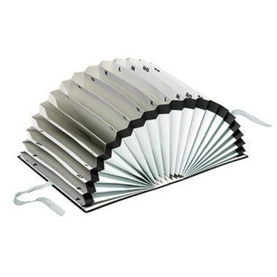 Pagna Fächermappe 24211-04 A4 mit 20 Fächern A-Z Kunststoff schwarz