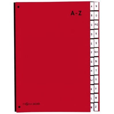 Pagna PAGNA Pultordner Color 24 Fächer A-Z rot