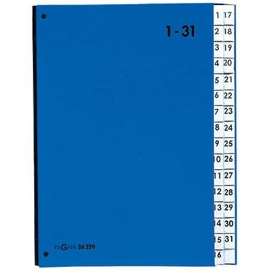 Pagna PAGNA Pultordner Color 32 Fächer 1-31 blau