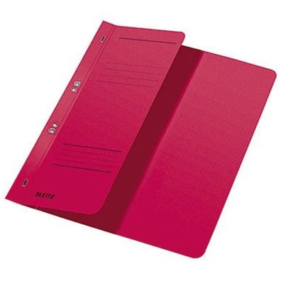 Leitz Ösenhefter A4 250g Karton rot halber Vorderdeckel