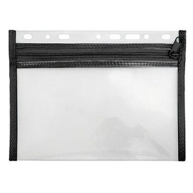 Veloflex Reiß erschluß asche Velobag PP A5 110x205mm farblos/schwarz