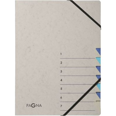 Pagna Ordnungsmappe Easy Grey 7 Fächer grau 44307-02