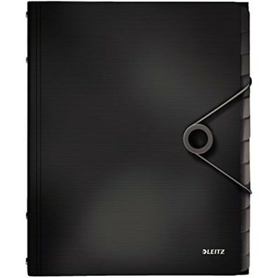Leitz 4570-10-95 PP 12 Fächer Ordnungsmappe Solid A4 schwarz