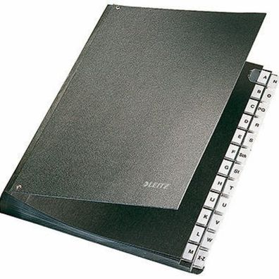 LEITZ Pultordner Leitz 5824 - A4 270 x 345 mm schwarz A-Z Hartpappe