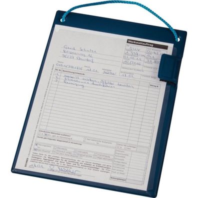 Eichner Auftragstasche o. Schlüsselfach blau A4