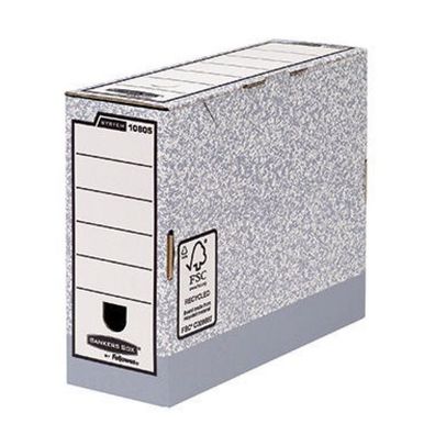 Fellowes Archivschachtel A4 100mm gr/we 10x13,5x26cm