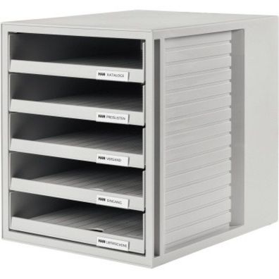 HAN Schubladenbox 1401-11 DIN A4 5Schubf Anzahl der Schubfächer: 5 Schubfächer