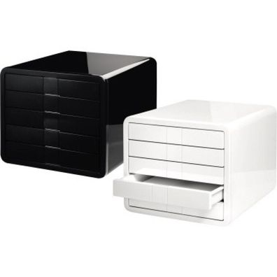 HAN Schubladenbox iBox 1551-13 schwarz/schwarz 5 Schubladen geschlossen