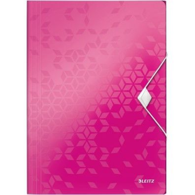 Leitz Eckspannermappe WOW 45990023 DIN A Polypropylen pink