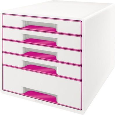 Leitz Schubladenbox WOW CUBE 52142023 5S Gehäusefarbe: perlweiß Farbe der