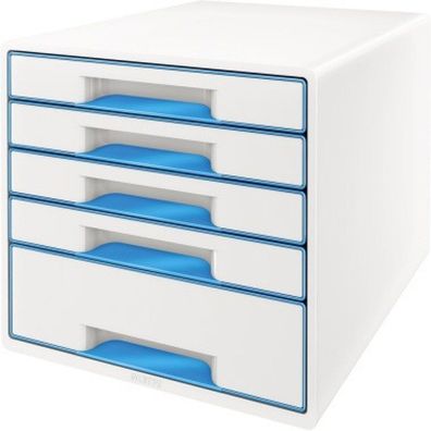 Leitz Schubladenbox WOW CUBE 52142036 5S Gehäusefarbe: perlweiß Farbe der