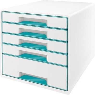 Leitz Schubladenbox WOW CUBE 52142051 5S Gehäusefarbe: perlweiß Farbe der