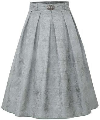MarJo Trachtenrock Marquartstein 70cm Länge jade - Größe: 34
