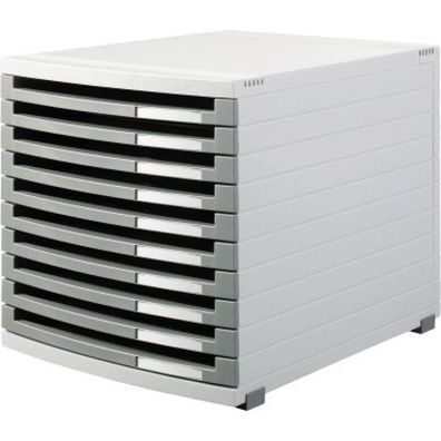 HAN Schubladenbox CONTUR 1510-0-19 A4/B4 Polystyrol Gehäusefarbe: lichtgrau Farbe