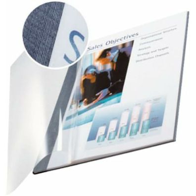 10 LEITZ Buchbindemappen blau für 106 - 140 Blatt