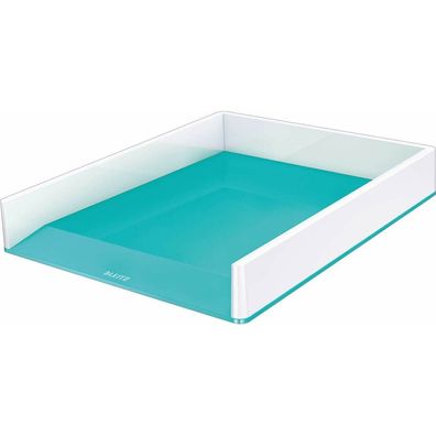 LEITZ Briefablage WOW Duo Colour perlweiß/eisblau