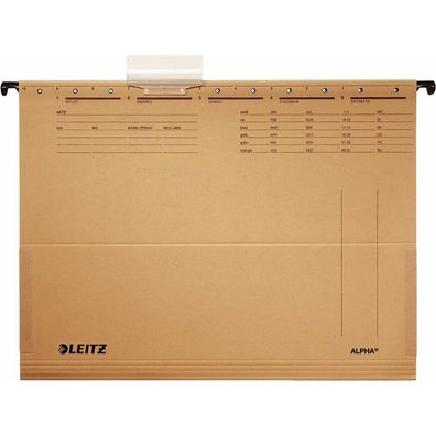 25 LEITZ Hängetaschen ALPHA® 1916 naturbraun