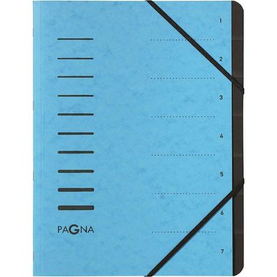 PAGNA Ordnungsmappe 7 Fächer blau