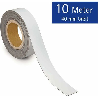 MAUL Magnetband weiß 4,0 x 1000,0 cm
