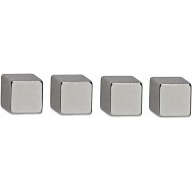 4 MAUL Magnete silber 1,0 x 1,0 x 1,0 cm