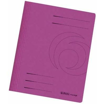 10 herlitz Schnellhefter Karton pink DIN A4
