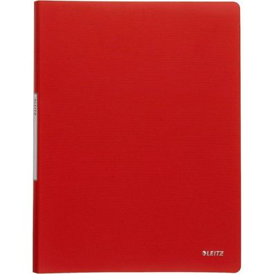 LEITZ Solid Sichtbuch DIN A4, 20 Hüllen hellrot