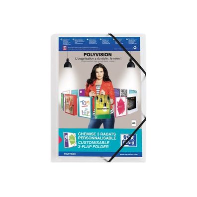 OXFORD Eckspanner Polyvision DIN A4 transparent