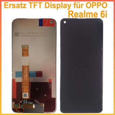 Display für Oppo Realme 6i RMX2040 Bildschirm TouchScreen Schwarz LCD + TOUCH