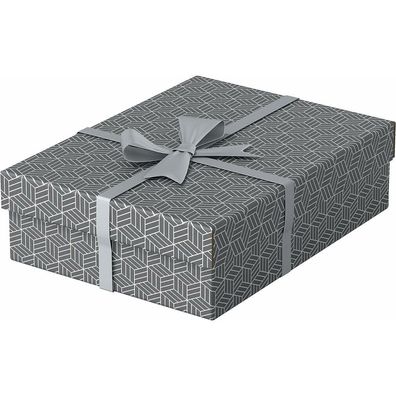 3 Esselte Home Aufbewahrungsboxen 8,0 l grau 26,5 x 36,0 x 10,0 cm