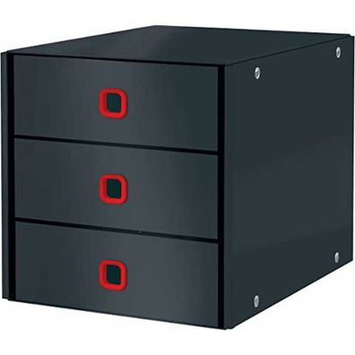 LEITZ Schubladenbox Click & Store Cosy grau DIN A4 mit 3 Schubladen