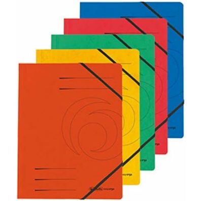 5 herlitz Eckspanner easy orga DIN A4 farbsortiert