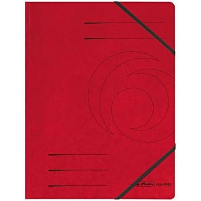 5 herlitz Eckspanner easy orga DIN A4 rot