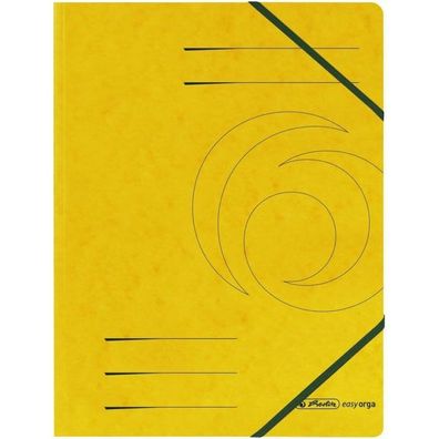 5 herlitz Eckspanner easy orga DIN A4 gelb