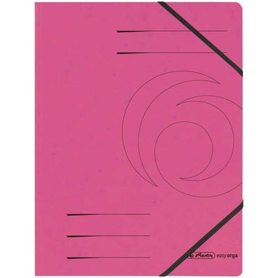 5 herlitz Eckspanner easy orga DIN A4 pink