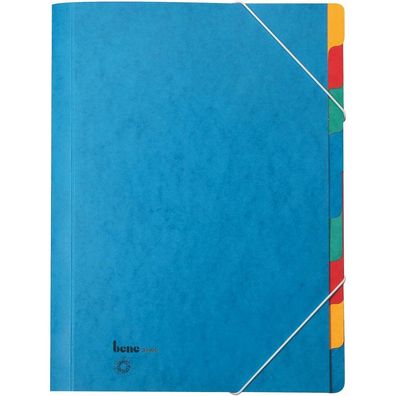 bene Ordnungsmappe 9 Fächer blau