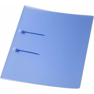10 Eichner Schlaufenhefter Kunststoff blau DIN A4