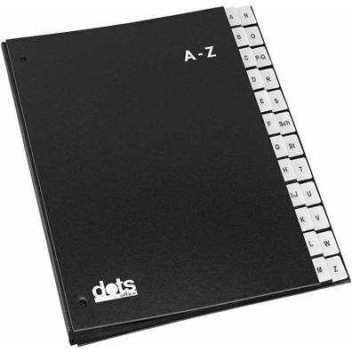 dots Pultordner A-Z schwarz