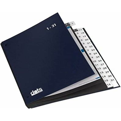 dots Pultordner 1-31 blau