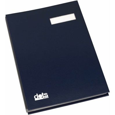 dots Unterschriftenmappe 20 Fächer blau