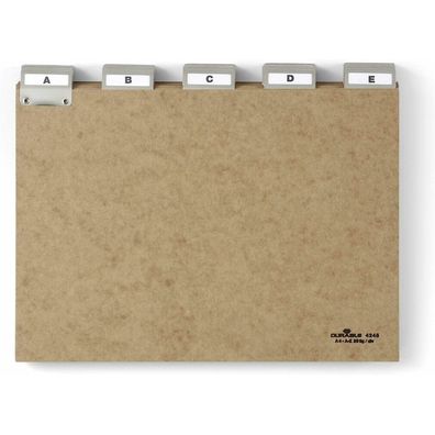 Durable Karteikartenregister A-Z braun
