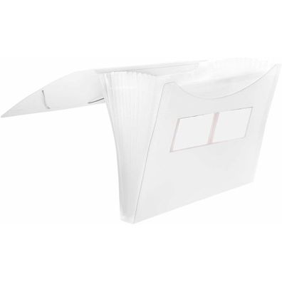 FolderSys Fächermappe 12 Fächer transparent