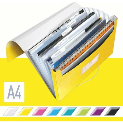 LEITZ Fächermappe WOW 4589 6 Fächer gelb